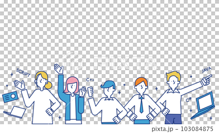 Men and women who find jobs as IT engineers Men and women who find jobs as IT engineers 103084875