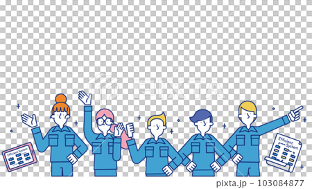 製造技術の職種で働く男性と女性 製造技術の職種で働く男性と女性 103084877