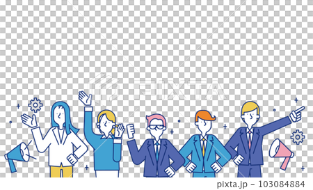 Men and women working in technical sales positions Men and women working in technical sales positions 103084884
