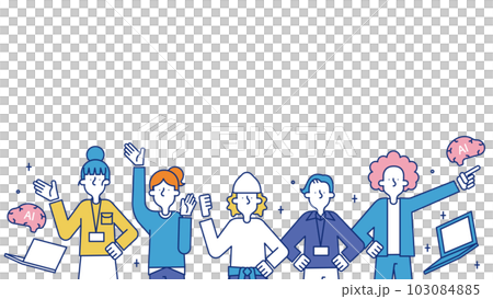 Illustration of a man and a woman who are AI engineers Illustration of a man and a woman who are AI engineers 103084885