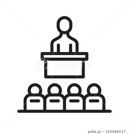 Coaching icon vector image. Coaching icon vector image. 103086017