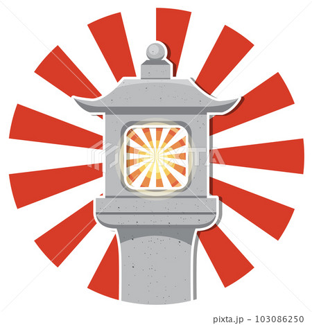 Stone lantern Japanese nation tradition symbol Stone lantern Japanese nation tradition symbol 103086250