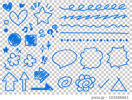 Crayon material Hand drawn decoration set Various 103086661