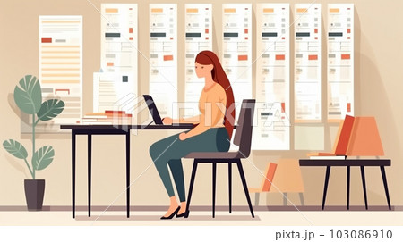 Personnel management, human resources, business meeting, planning and budgeting, Generated AI Personnel management, human resources, business meeting, planning and budgeting, Generated AI 103086910