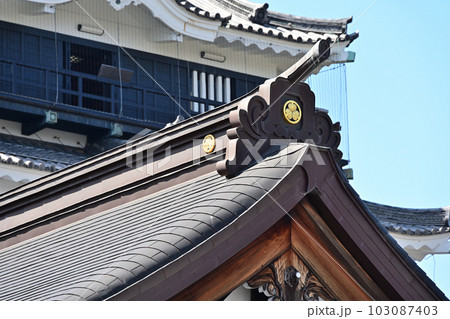 三河国「岡崎城」 天守閣や石垣と曲輪 三河国「岡崎城」 天守閣や石垣と曲輪 103087403