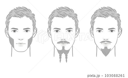 ひげスタイルのバリエーション ひげスタイルのバリエーション 103088261
