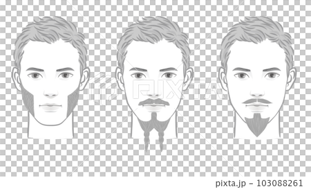 ひげスタイルのバリエーション ひげスタイルのバリエーション 103088261