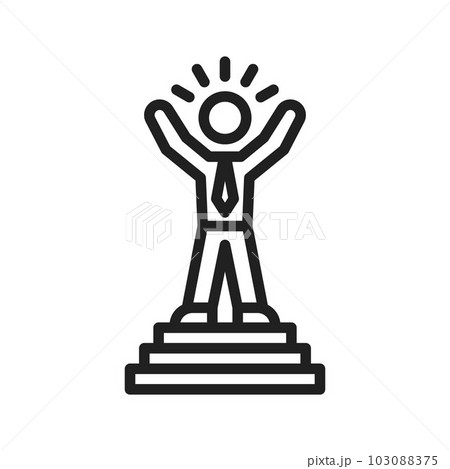 Accomplishment icon vector image. 103088375