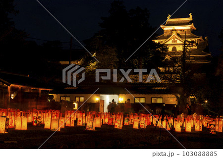 2022松江松江水燈路 松江城と灯篭 2022松江松江水燈路 松江城と灯篭 103088885