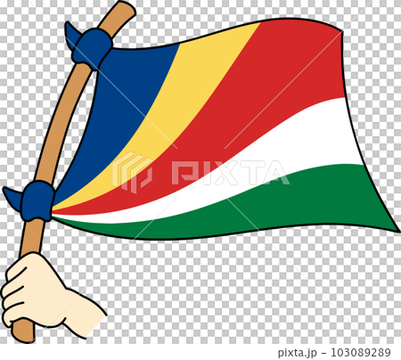 Fluttering national flags of the world ☆ Seychelles ☆ 103089289