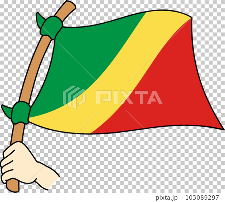 飄揚的世界各國國旗☆剛果共和國☆ 飄揚的世界各國國旗☆剛果共和國☆ 103089297