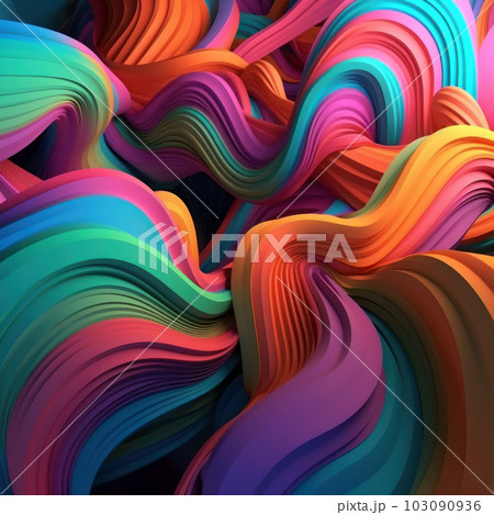Abstract futuristic colorful 3d background Abstract futuristic colorful 3d background 103090936