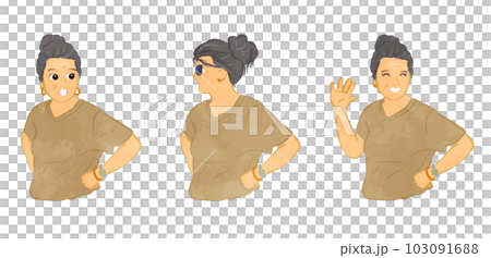 酷萌阿姨插畫集03 103091688