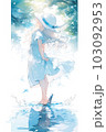 水彩風イラスト：働く女性、キャリアウーマン 103092953