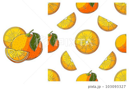 Seamless pattern for kitchen, restaurant or shop. Set in hand draw style Seamless pattern for kitchen, restaurant or shop. Set in hand draw style 103093327