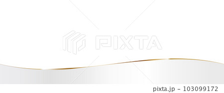 高級感のあるラインのバナー ホワイト&ゴールド 高級感のあるラインのバナー ホワイト&ゴールド 103099172