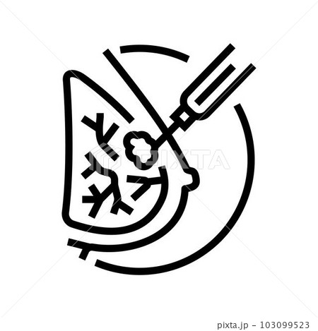 breast biopsy surgery line icon vector illustration breast biopsy surgery line icon vector illustration 103099523