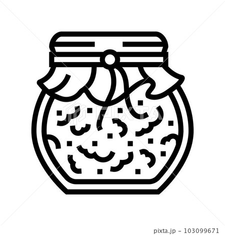 jam autumn season line icon vector illustration 103099671