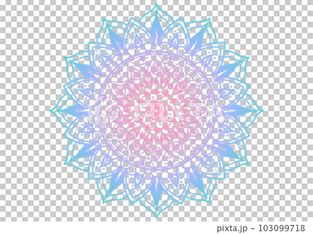 豪華なインド風の曼荼羅。円型パターン。 豪華なインド風の曼荼羅。円型パターン。 103099718