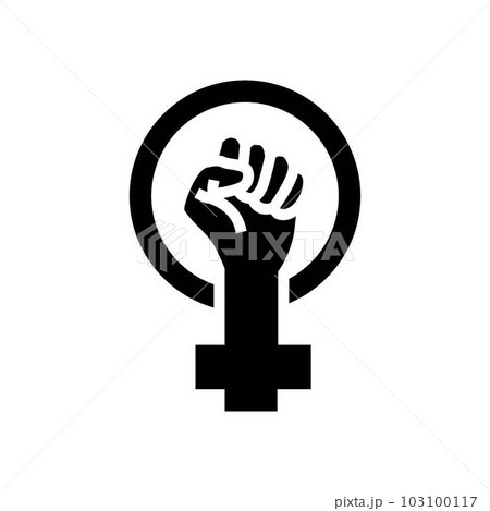 woman power fist feminism glyph icon vector illustration woman power fist feminism glyph icon vector illustration 103100117