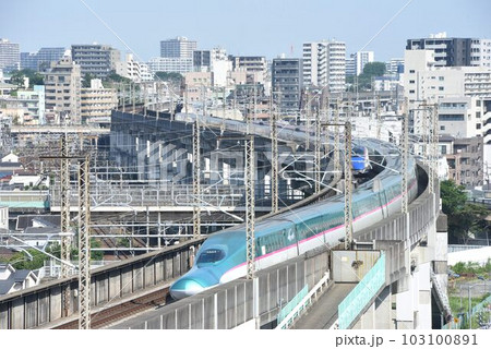 JR東日本新幹線 王子駅北側 トレインビュースポットホテルからの俯瞰 JR東日本新幹線 王子駅北側 トレインビュースポットホテルからの俯瞰 103100891