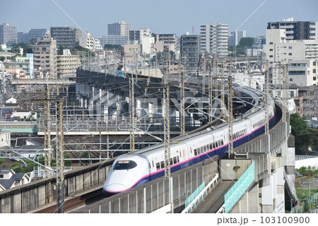 JR東日本新幹線 王子駅北側 トレインビュースポットホテルからの俯瞰 JR東日本新幹線 王子駅北側 トレインビュースポットホテルからの俯瞰 103100900