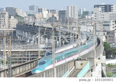 JR東日本新幹線　王子駅北側　トレインビュースポットホテルからの俯瞰 103100901