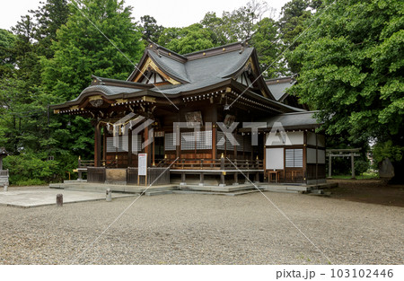 茨城県龍ケ崎市にある女化神社の拝殿 茨城県龍ケ崎市にある女化神社の拝殿 103102446
