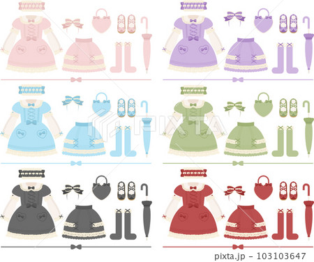 ロリィタファッションセット 103103647