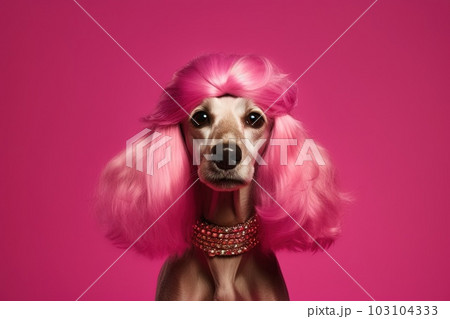 Cocker spaniel dog as disco dance diva Funky...のイラスト素材 [103104333] - PIXTA