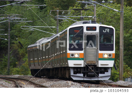 上越線211系（4両編成：高崎⇔水上） 103104593