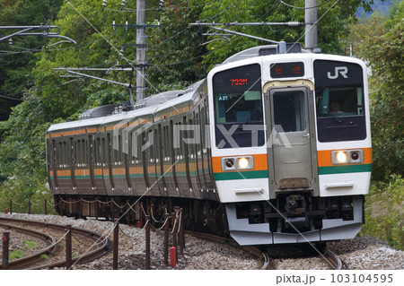 上越線211系（4両編成：高崎⇔水上） 103104595