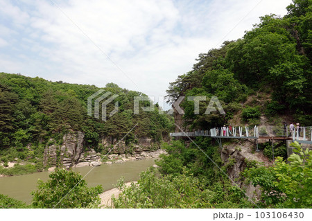 Hantangang Jusangjeolli Cliff, called Korea's Grand Canyon, UNESCO Geopark Hantangang Jusangjeolli Cliff, called Korea's Grand Canyon, UNESCO Geopark 103106430