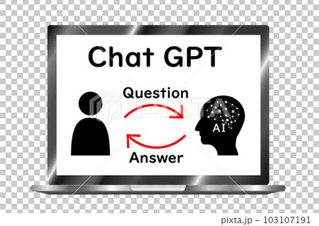 Chat GPT、チャットGPT、テキスト生成AI、対話型AI、人工知能チャットボットのイメージ 103107191