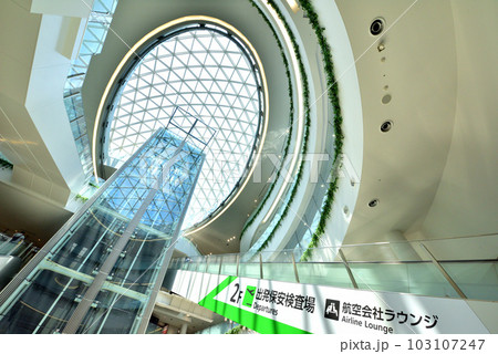 福岡空港国内線ターミナル　エレベーター　エスカレーター 103107247