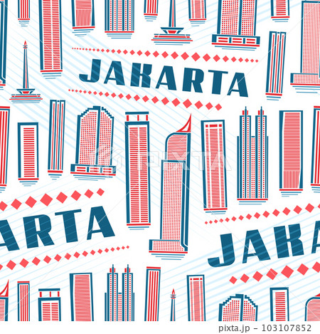 Vector Jakarta Seamless Pattern Vector Jakarta Seamless Pattern 103107852