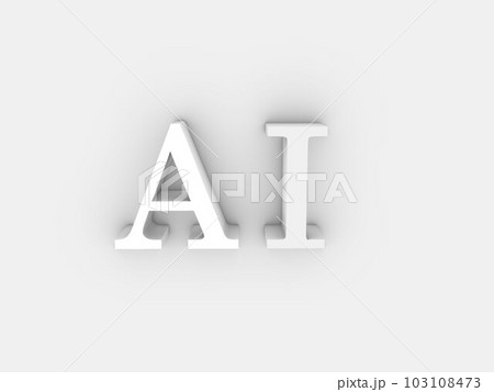 AIイメージ　シンプル3Dロゴ 103108473