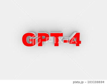 GPT-4イメージ シンプル3dロゴ 103108694