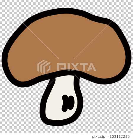 簡單香菇手繪插畫 103112236