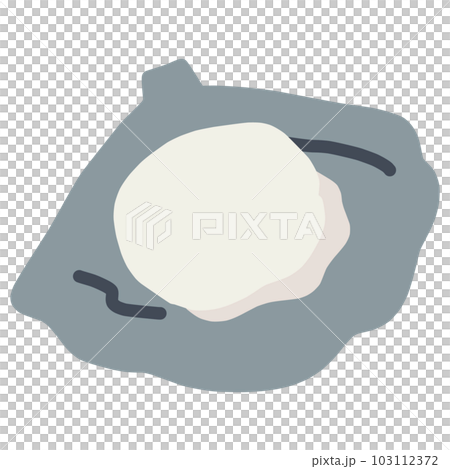 A simple color illustration of a scallop on a shell A simple color illustration of a scallop on a shell 103112372