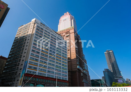 台湾 台北市 台北駅前の高層ビル群 台湾 台北市 台北駅前の高層ビル群 103113332