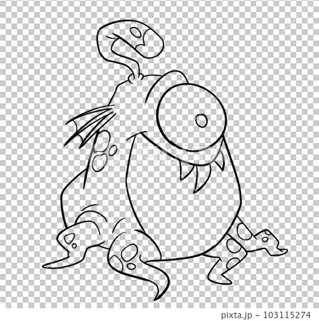 2 little mushroom cute coloring pages. Cute Plants page for coloring book bundle concept.Isolated on white background. 103115274