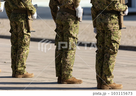 Portugal Commandos - special forces soldiers standing in a row Portugal Commandos - special forces soldiers standing in a row 103115673