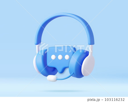 3D Hotline support service with headphones. 3D Hotline support service with headphones. 103116232