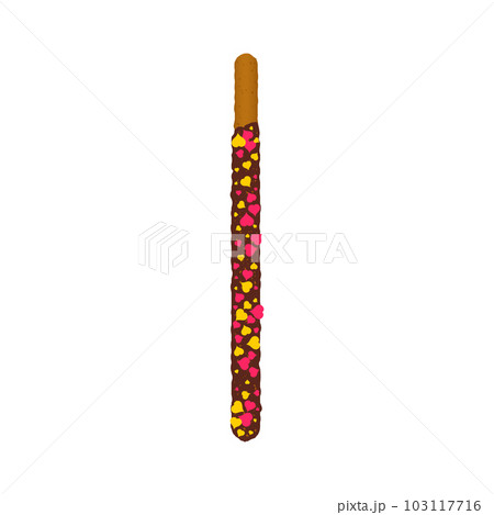 Frosted chocolate chip cookie sticks in sprinkles 103117716