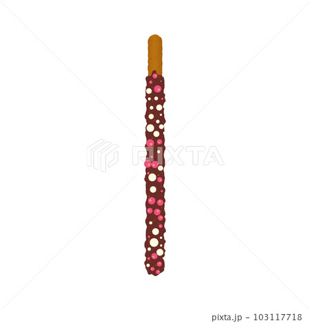 Frosted chocolate chip cookie sticks in sprinkles 103117718