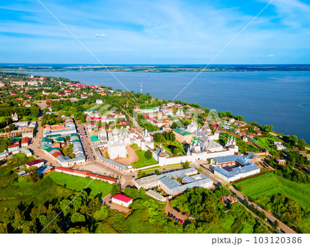 Rostov Kremlin aerial panoramic view, Russia 103120386