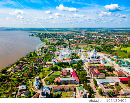 Rostov Kremlin aerial panoramic view, Russia Rostov Kremlin aerial panoramic view, Russia 103120402