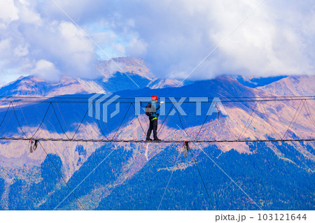 Suspension bridge, Rose Peak, Sochi 103121644