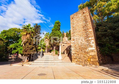 Alcazaba Fortress close-up view in Malaga, Spain Alcazaba Fortress close-up view in Malaga, Spain 103122808